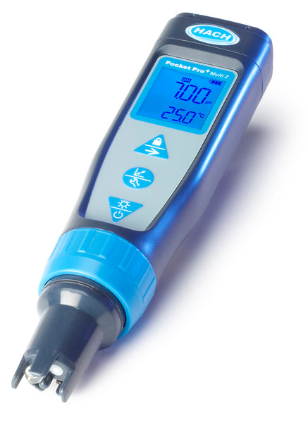 Hach Pocket Pro+ Multi 2 Tester for pH/Cond/TDS/Salinity with Replaceable Sensor SKU: 9532800 Hach