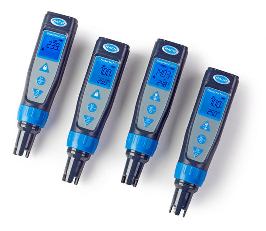 Hach Pocket Pro+ Multi 2 Tester for pH/Cond/TDS/Salinity with Replaceable Sensor SKU: 9532800 Hach