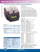 Load image into Gallery viewer, DRB200 Digital Reactor Block: 21 x 16 mm vial wells, 4 x 20 mm vial wells, 230 VAC. Product Number: LTV082.52.42001
